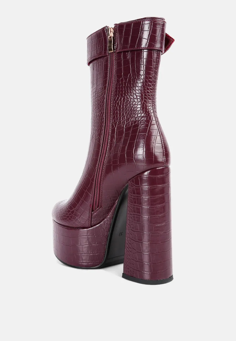 bumpy platform bootie by London Rag