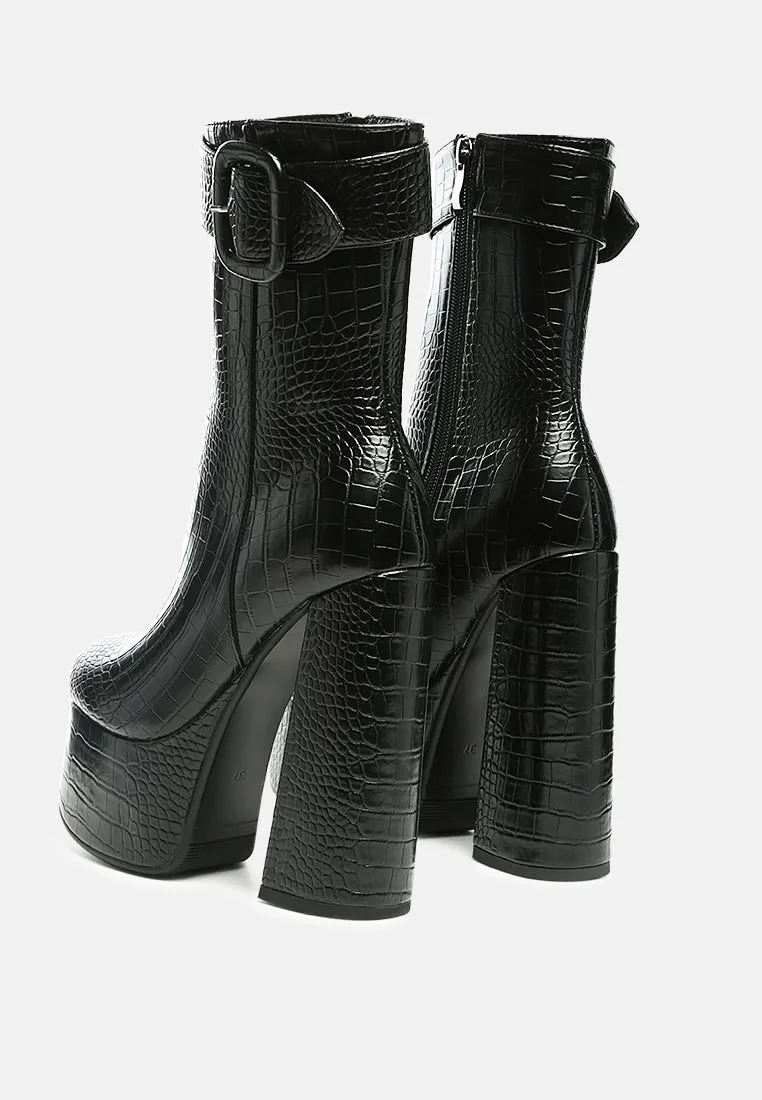 bumpy platform bootie by London Rag