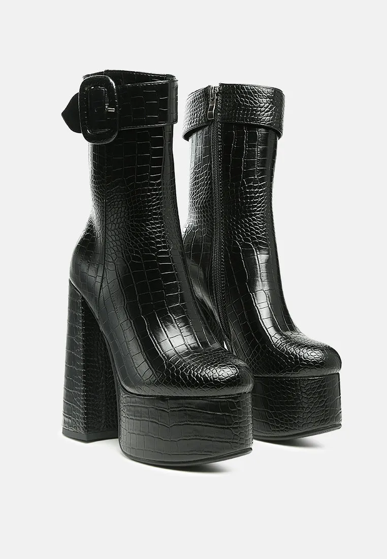bumpy platform bootie by London Rag