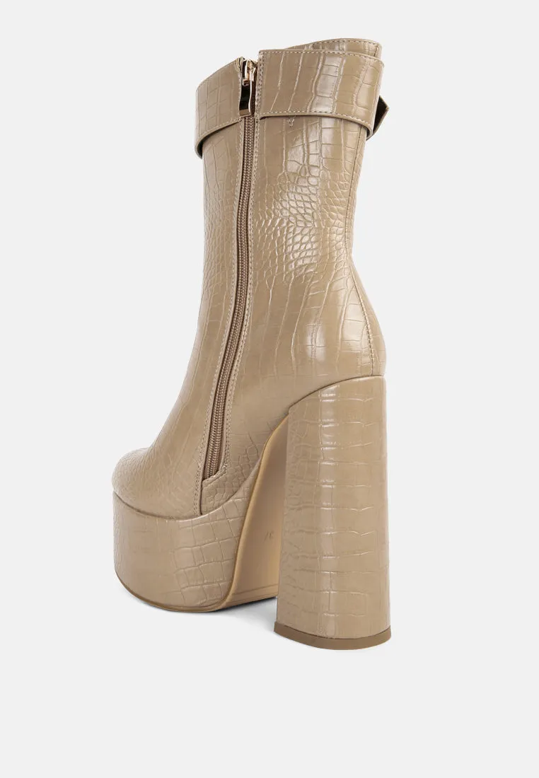 bumpy platform bootie by London Rag