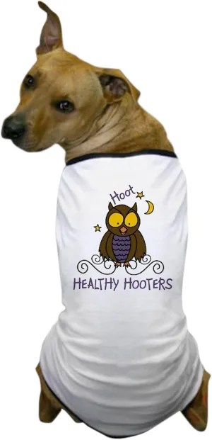 CafePress Healthy Hooters Dog T Shirt Dog T-Shirt, Pet Clothing, Funny Dog Costume