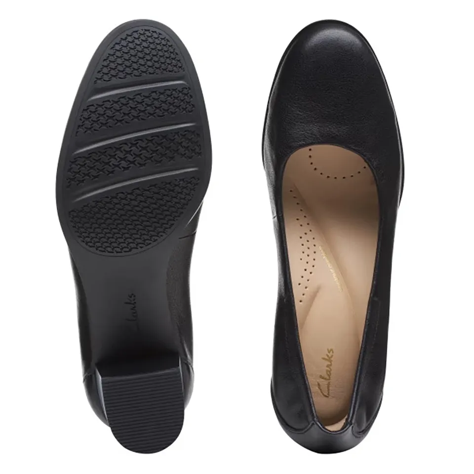 Clarks Women's Loken Step Black Leather 26174474
