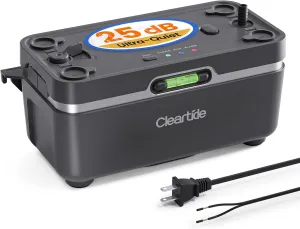 Cleartide Condensate HVAC Pump, Ultra-Quiet 25dB, 1/30 HP 135 GPH, Automatic Condensate Removal Pump with Safety Switch for Air Conditioner/Furnace/Dehumidifier/Ice Machine, 100-240V, 27ft Head Height
