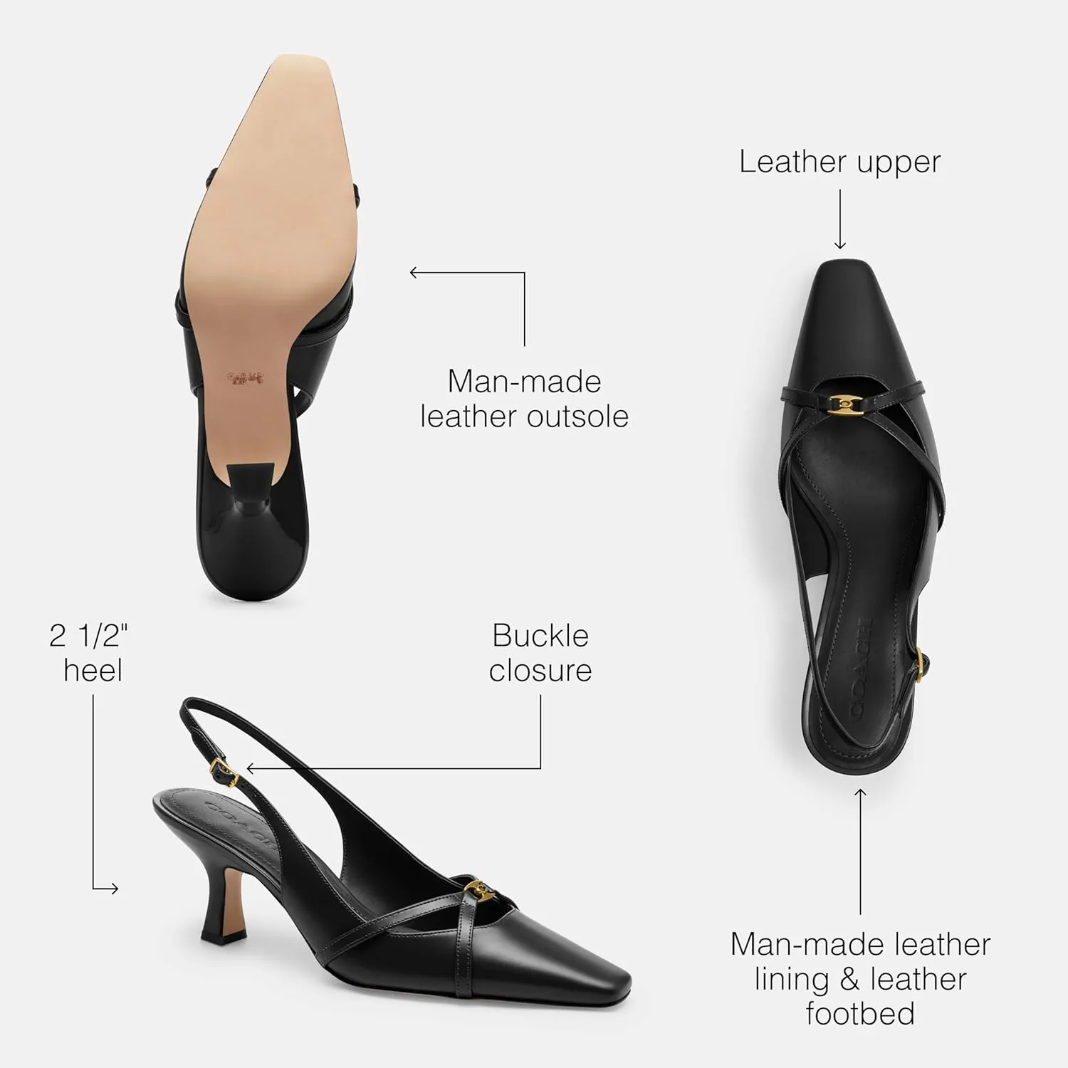 COACH Women's Rowyn Slingback Pump