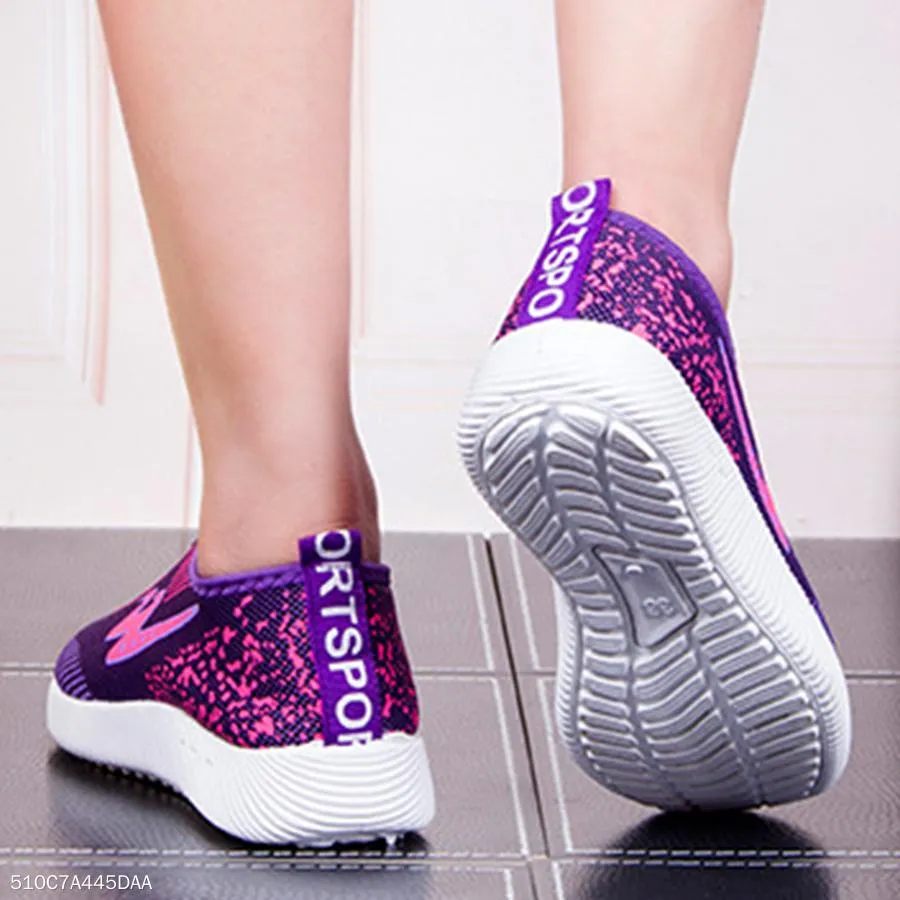 Color Block  Flat  Cotton  Round Toe  Casual Sport Sneakers