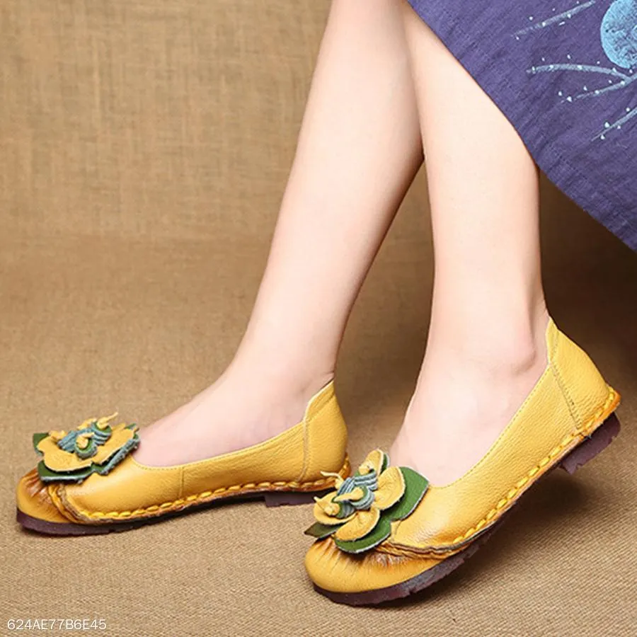 Color Block  Flat  Round Toe  Casual Date Comfort Flats