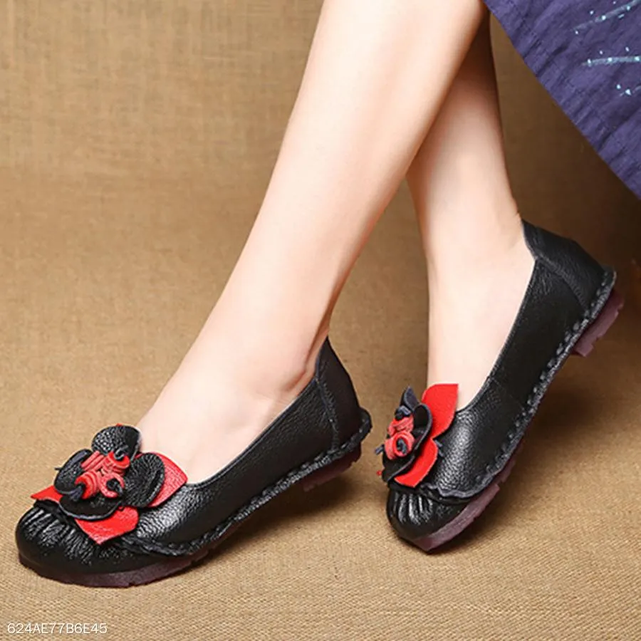 Color Block  Flat  Round Toe  Casual Date Comfort Flats
