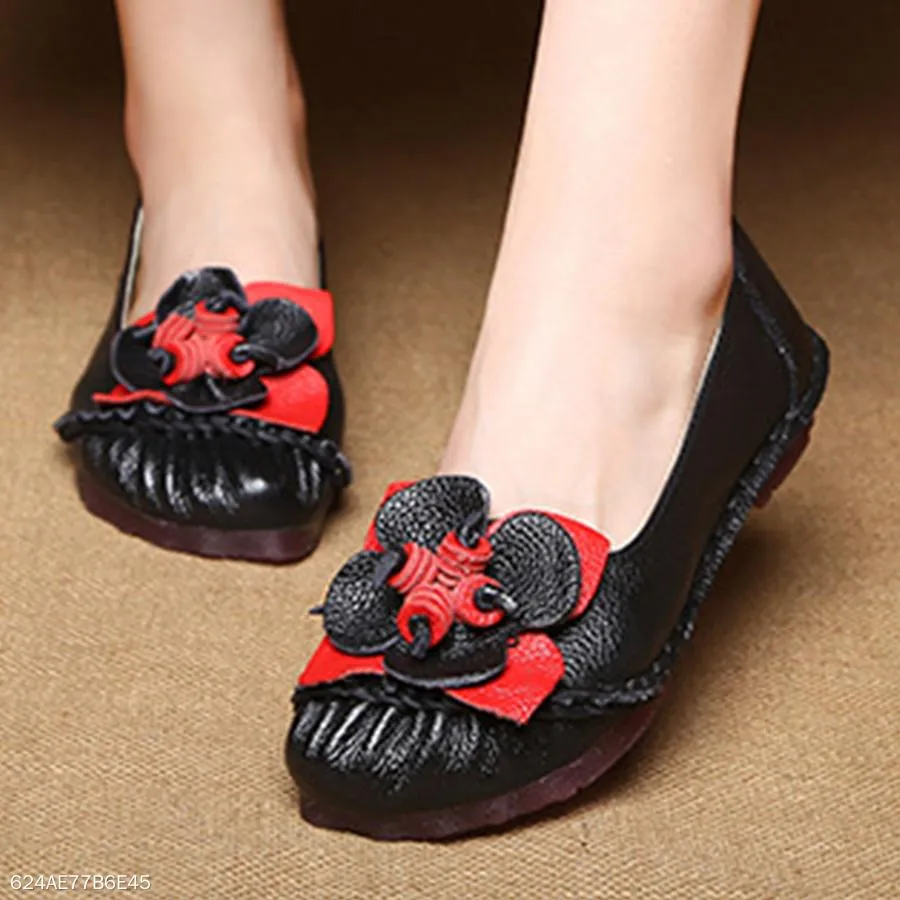 Color Block  Flat  Round Toe  Casual Date Comfort Flats