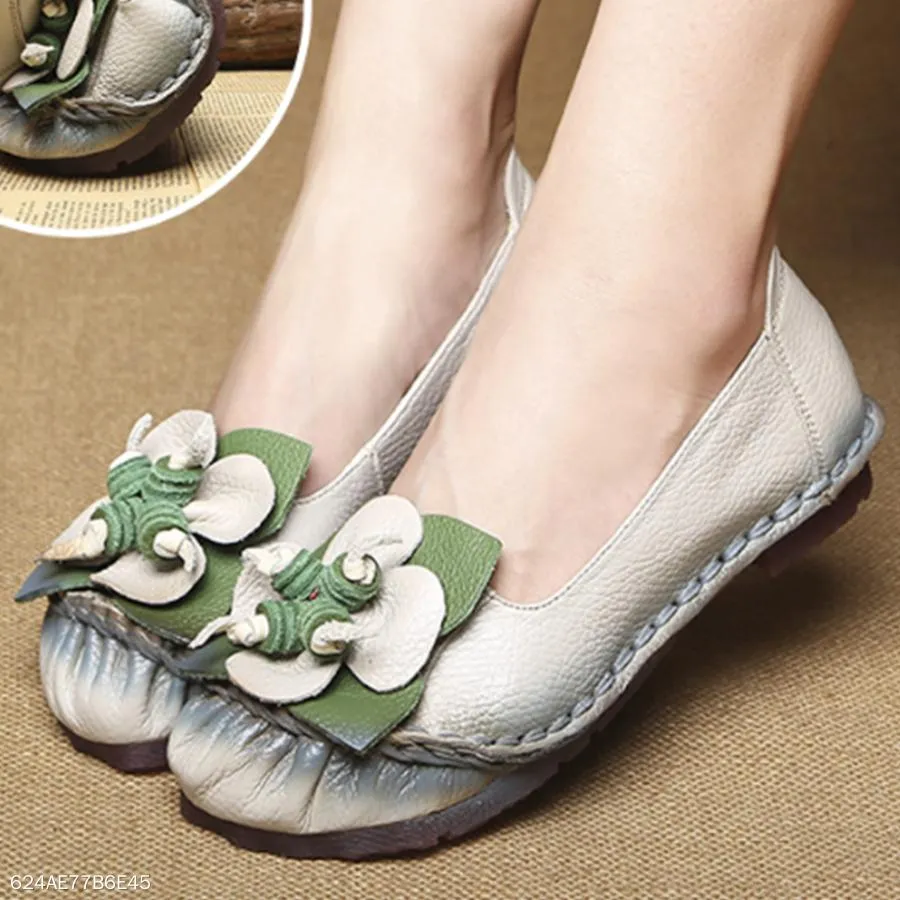 Color Block  Flat  Round Toe  Casual Date Comfort Flats