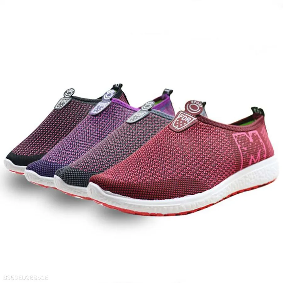 Color Block  Flat  Round Toe  Casual Sneakers