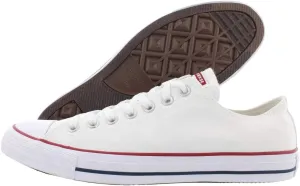 Converse Chuck Taylor All Star Ox Shoe Size 6.5 Women/4.5 Men, Color: White Canvas/White