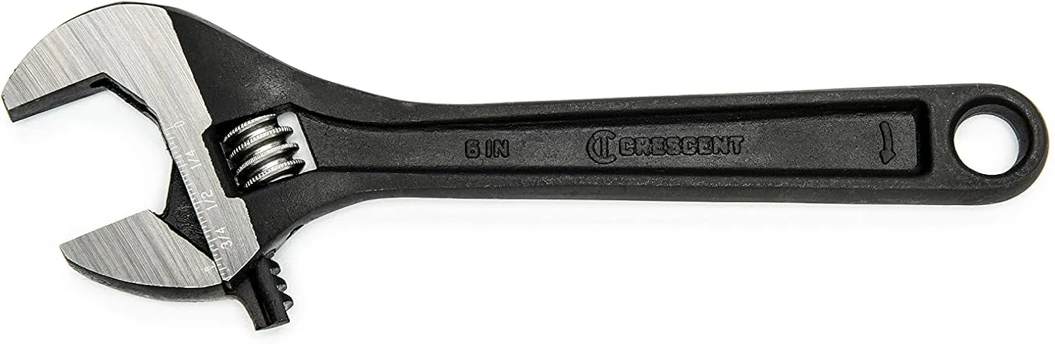 Crescent 6" Adjustable Black Oxide Wrench - Carded - AT26VS