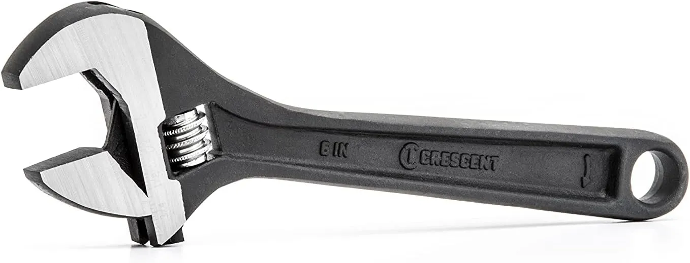 Crescent 6" Adjustable Black Oxide Wrench - Carded - AT26VS