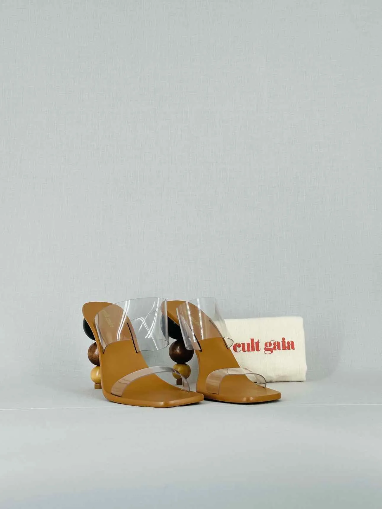 CULT GAIA Brown Heeled Sandals 38