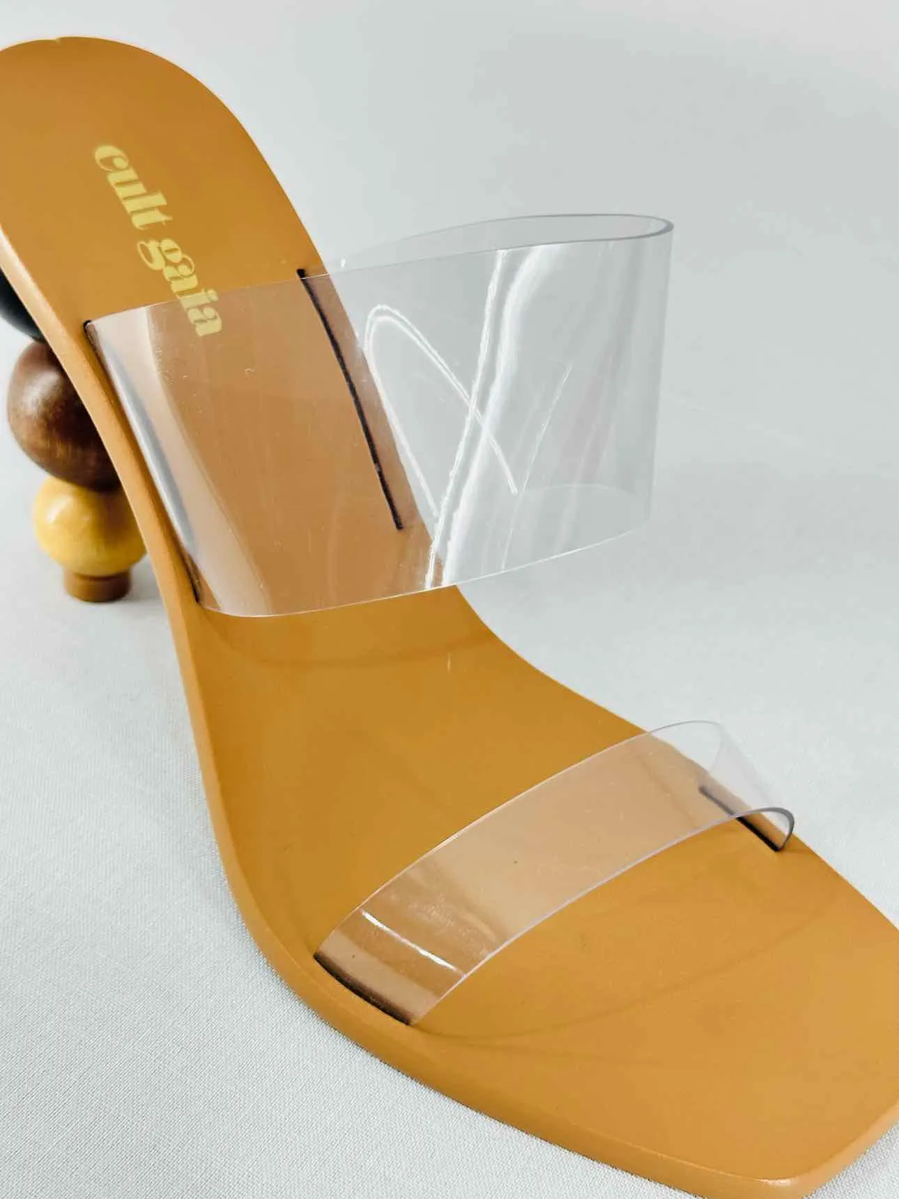 CULT GAIA Brown Heeled Sandals 38