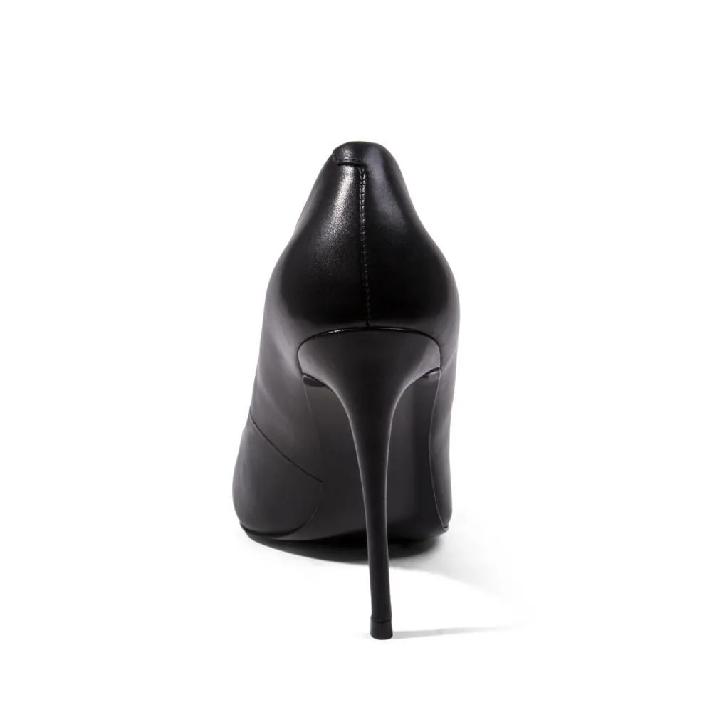 Daisie Heel BLACK LEATHER