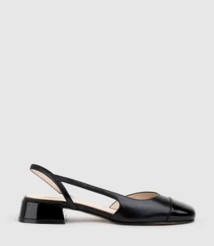 DALLIS30 Cap Toe Slingback in Black
