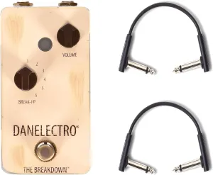 Danelectro Breakdown Overdrive w/RockBoard Flat Patch Cables Bundle