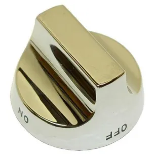 Dcs (Dynamic Cooking Systems) DCS (Dynamic Cooking Systems) 14020-01 Top Valve Knob 2-1/2 Dia Off-On Chrome Burner For Dcs Broiler/Griddle 221165