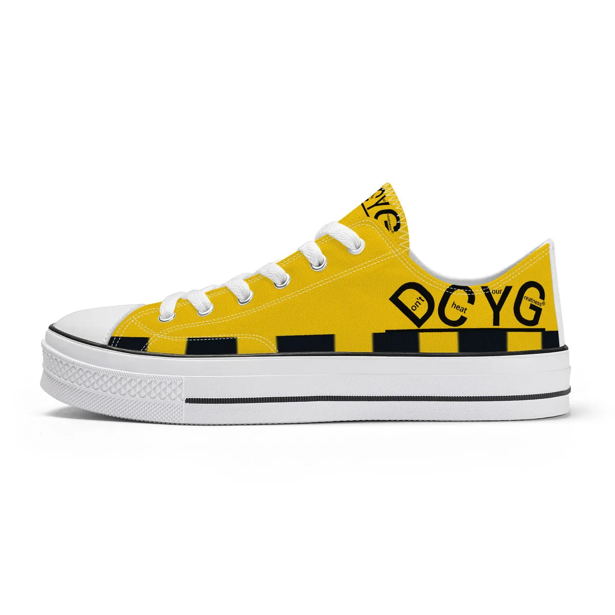 DCYG Xclusive Unisex Classic Low Top Canvas Shoes - White