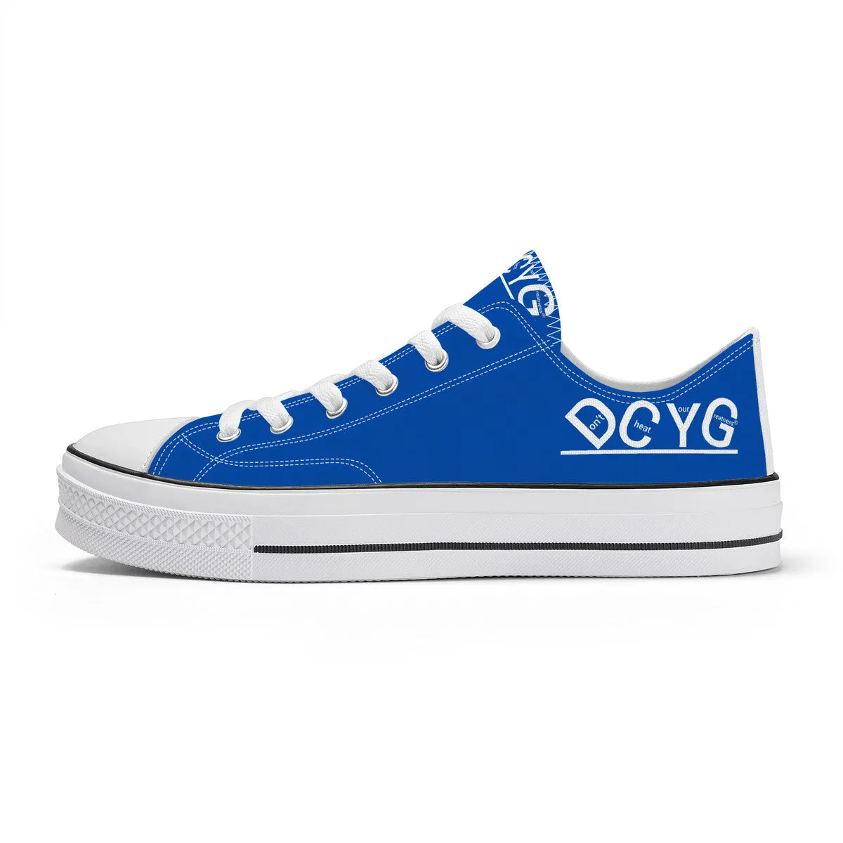 DCYG Xclusive Unisex Classic Low Top Canvas Shoes - White