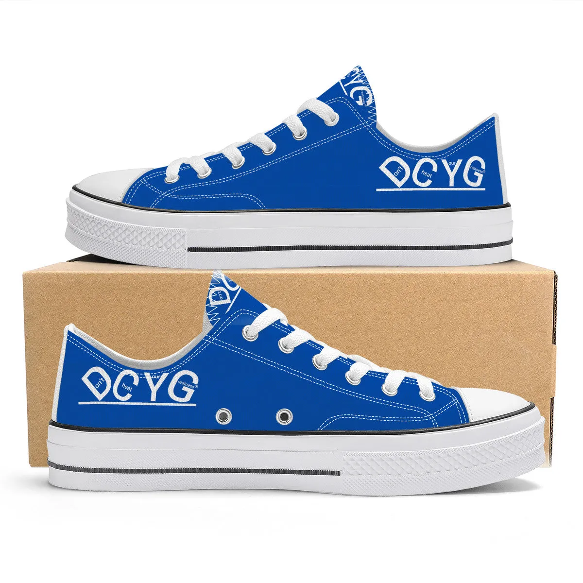 DCYG Xclusive Unisex Classic Low Top Canvas Shoes - White
