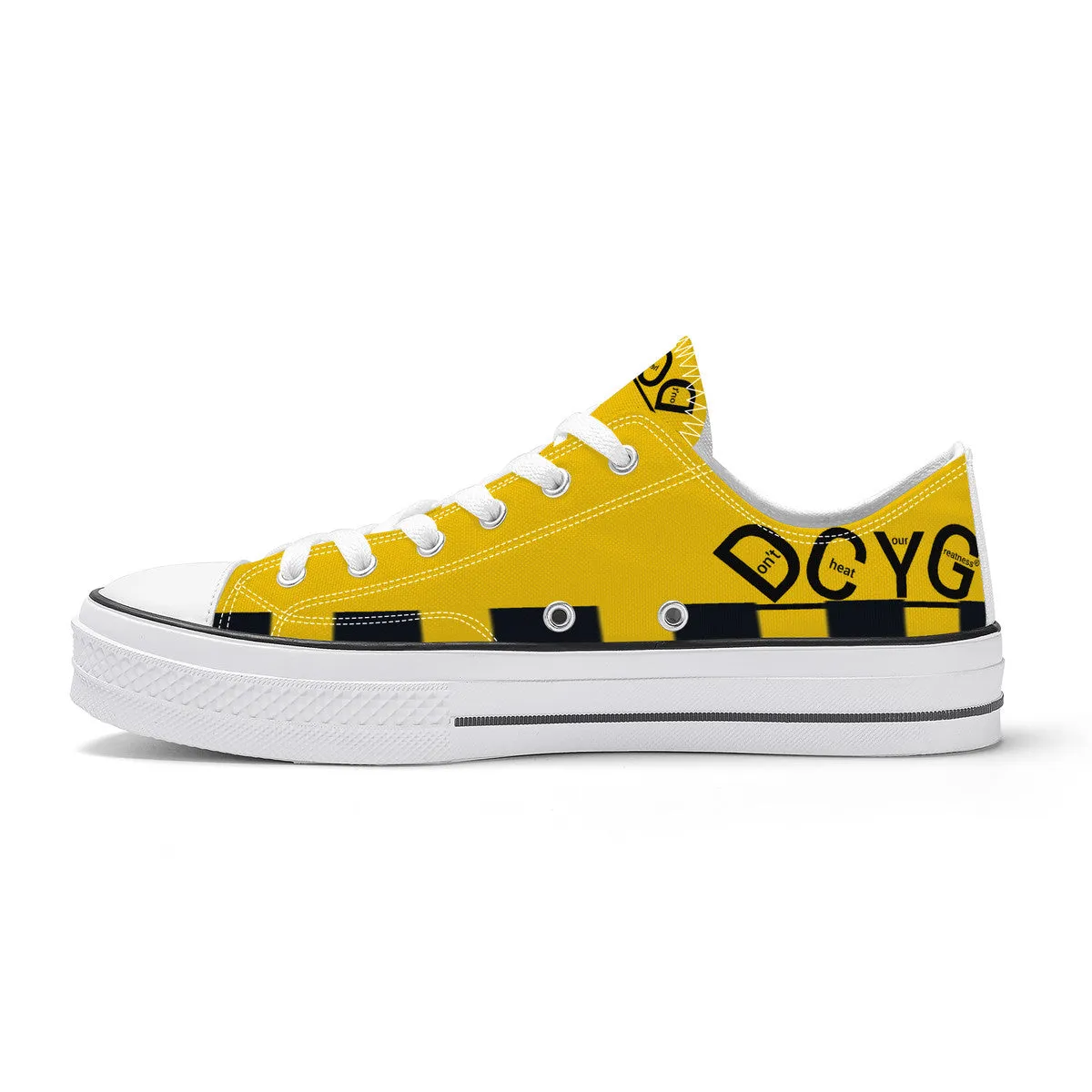 DCYG Xclusive Unisex Classic Low Top Canvas Shoes - White