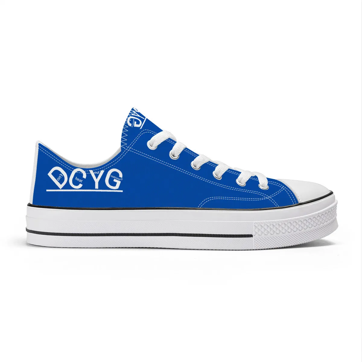 DCYG Xclusive Unisex Classic Low Top Canvas Shoes - White