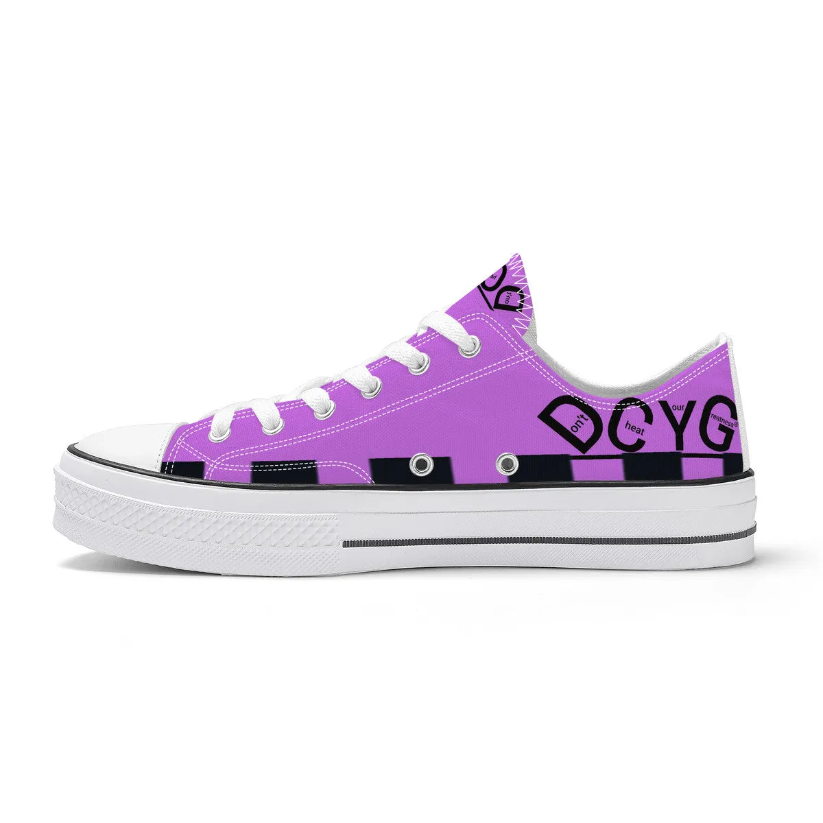 DCYG Xclusive Unisex Classic Low Top Canvas Shoes - White