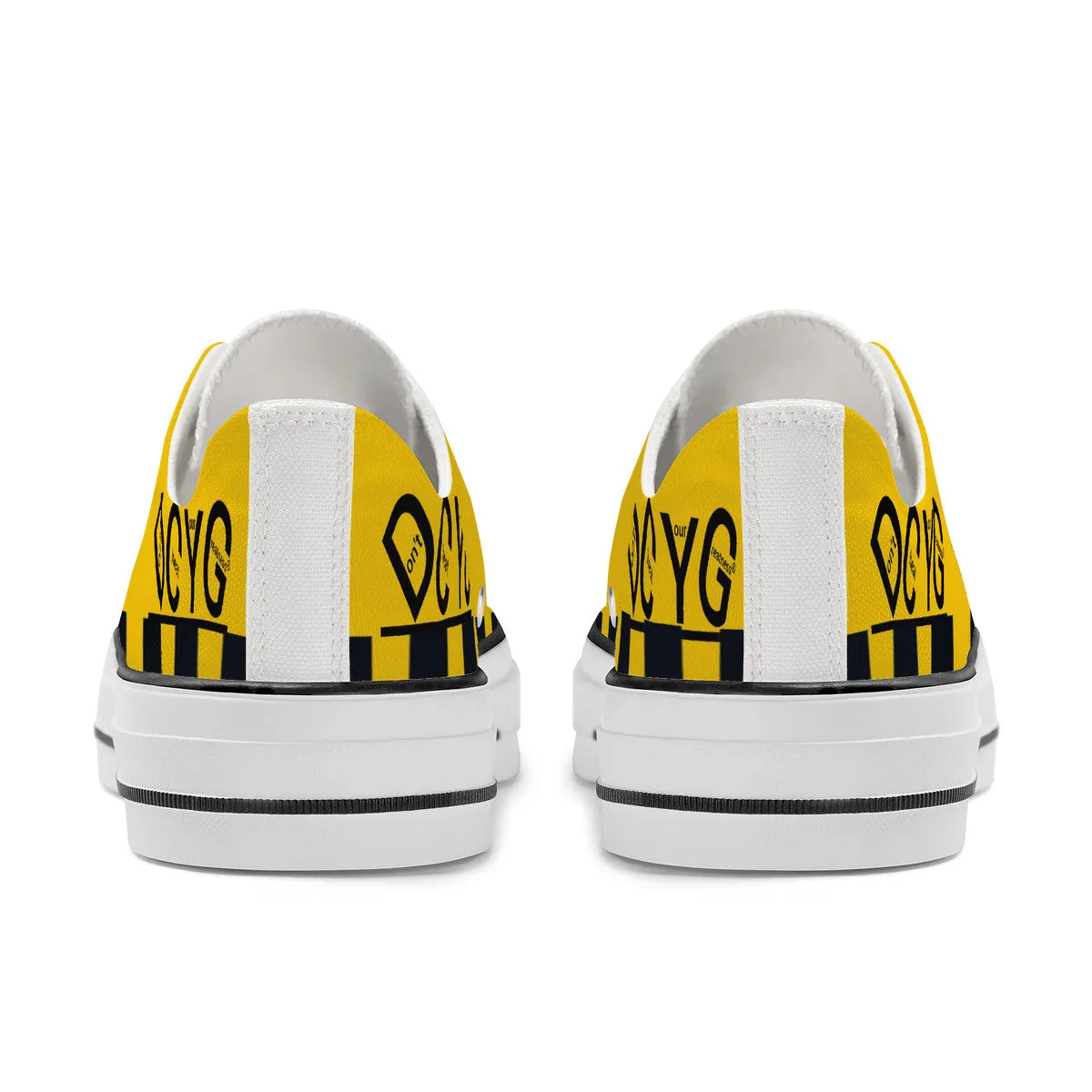 DCYG Xclusive Unisex Classic Low Top Canvas Shoes - White