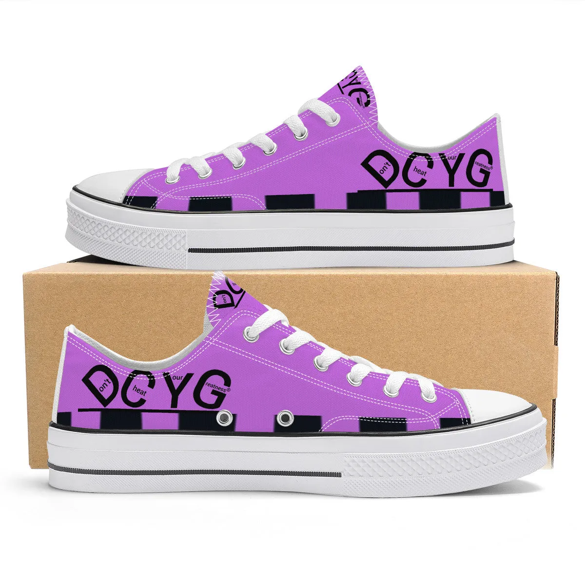 DCYG Xclusive Unisex Classic Low Top Canvas Shoes - White