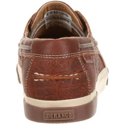 DDB0146 DURANGO MUSIC CITY MEN'S ELEPHANT EMBOSS BOAT MOC