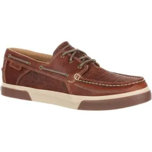 DDB0146 DURANGO MUSIC CITY MEN'S ELEPHANT EMBOSS BOAT MOC