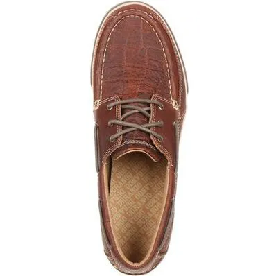 DDB0146 DURANGO MUSIC CITY MEN'S ELEPHANT EMBOSS BOAT MOC