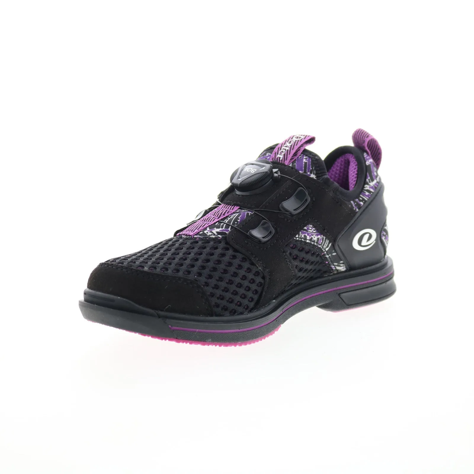 Dexter Pro Boa DW0000991 Womens Black Mesh Slip On Athletic Bowling Shoes