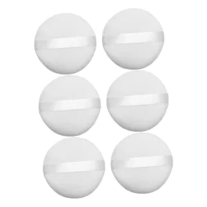 Didiseaon 2sets Handheld Makeup Puff Supple Makeup Pad Elf Powder Puff for Face Round Sponge 6pcs*2