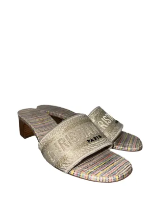 Dior Dway heeled slide- size 36