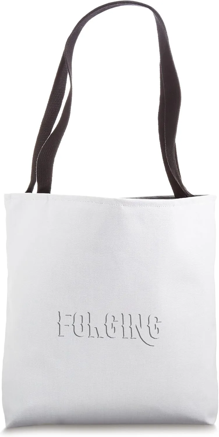Distracted by Forging Horse Hooves Farrier Tote Bag