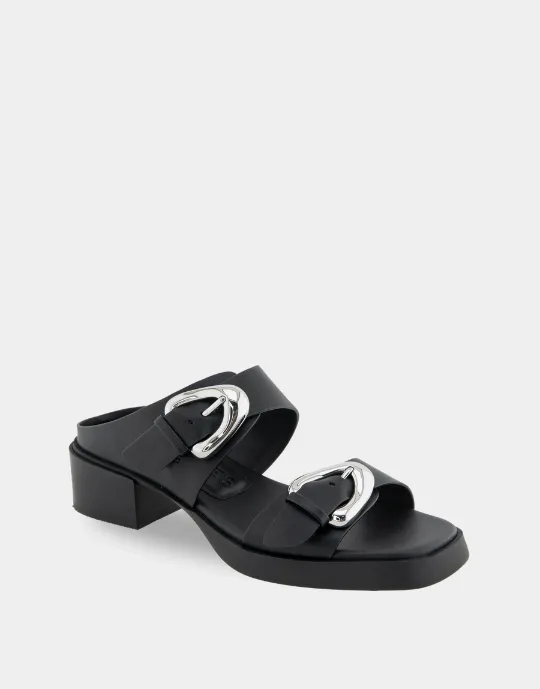 Domian Black Faux Leather *