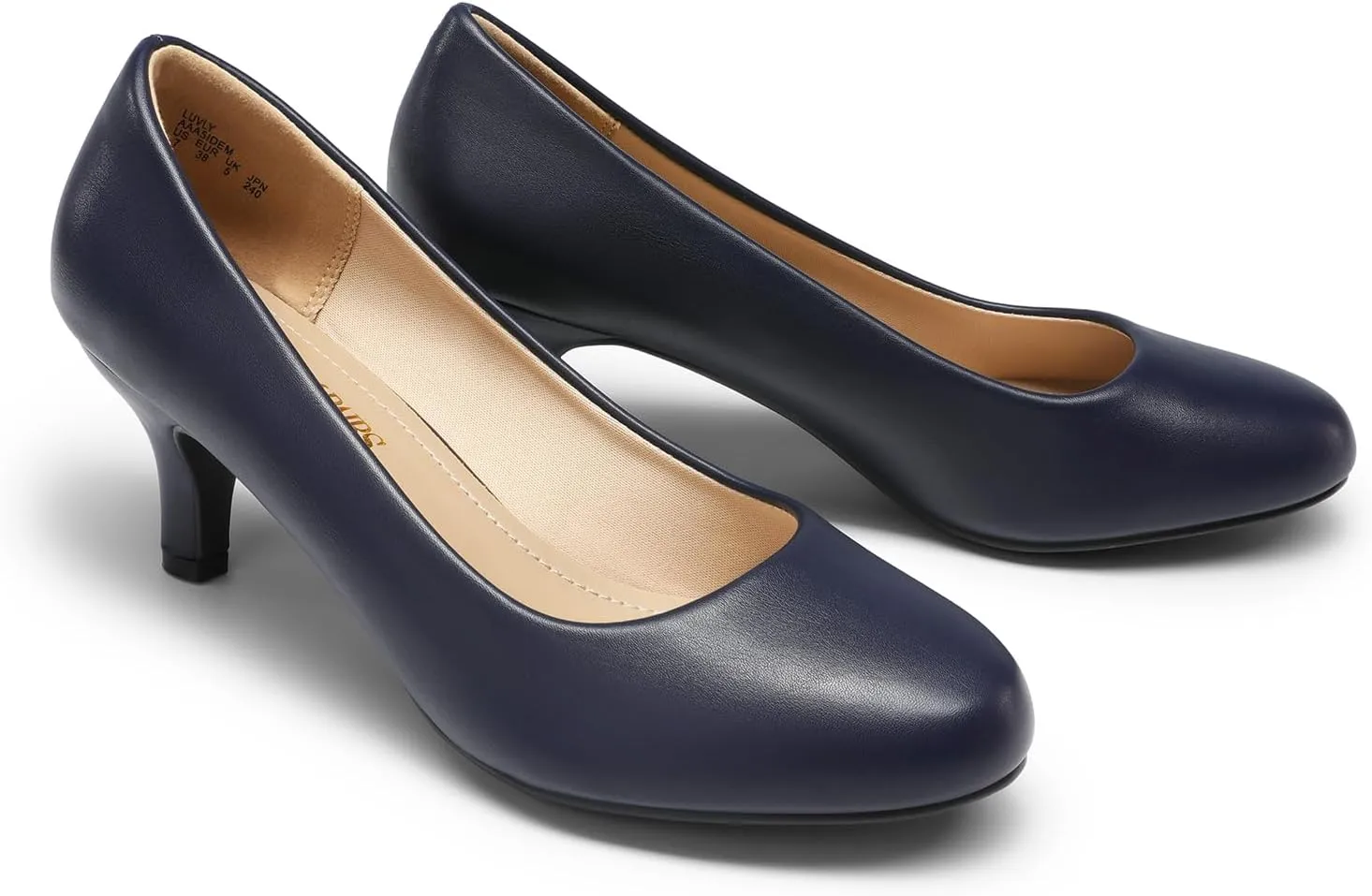 DREAM PAIRS Women's Dress Comfortable Low Heel Pump Shoes