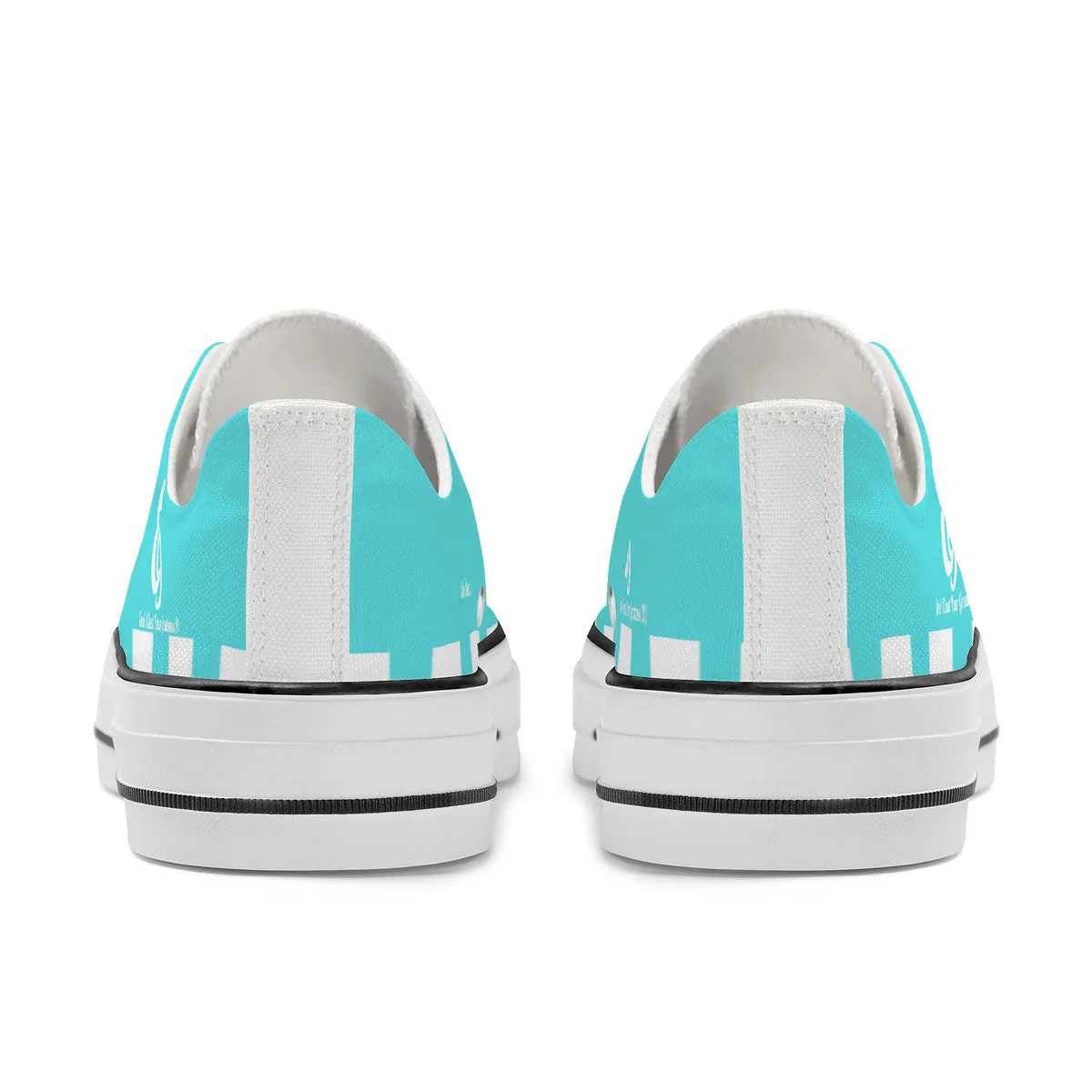 E9 Edition Unisex Classic Low Top Canvas Shoes - White
