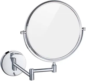 ELTOX Makeup Mirror Wall Mounted, Round Make Up Mirror, 360 Rotation Bathroom Mirror, for Makeup, Shaving