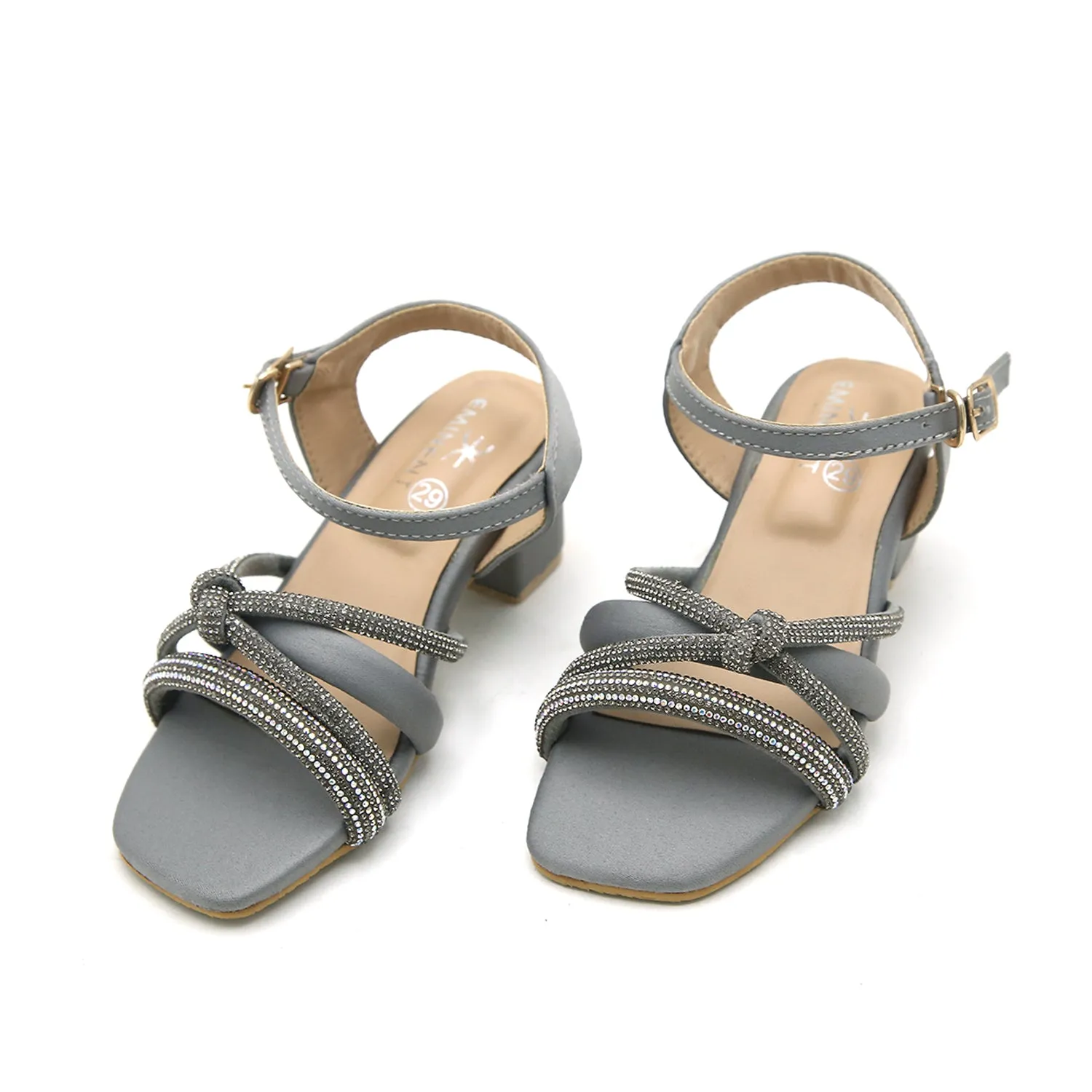 Eminent Girls Heel Sandal - Grey