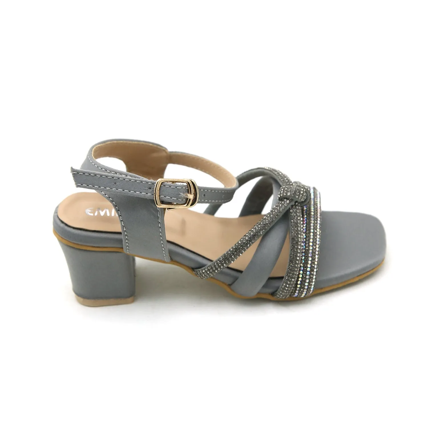 Eminent Girls Heel Sandal - Grey