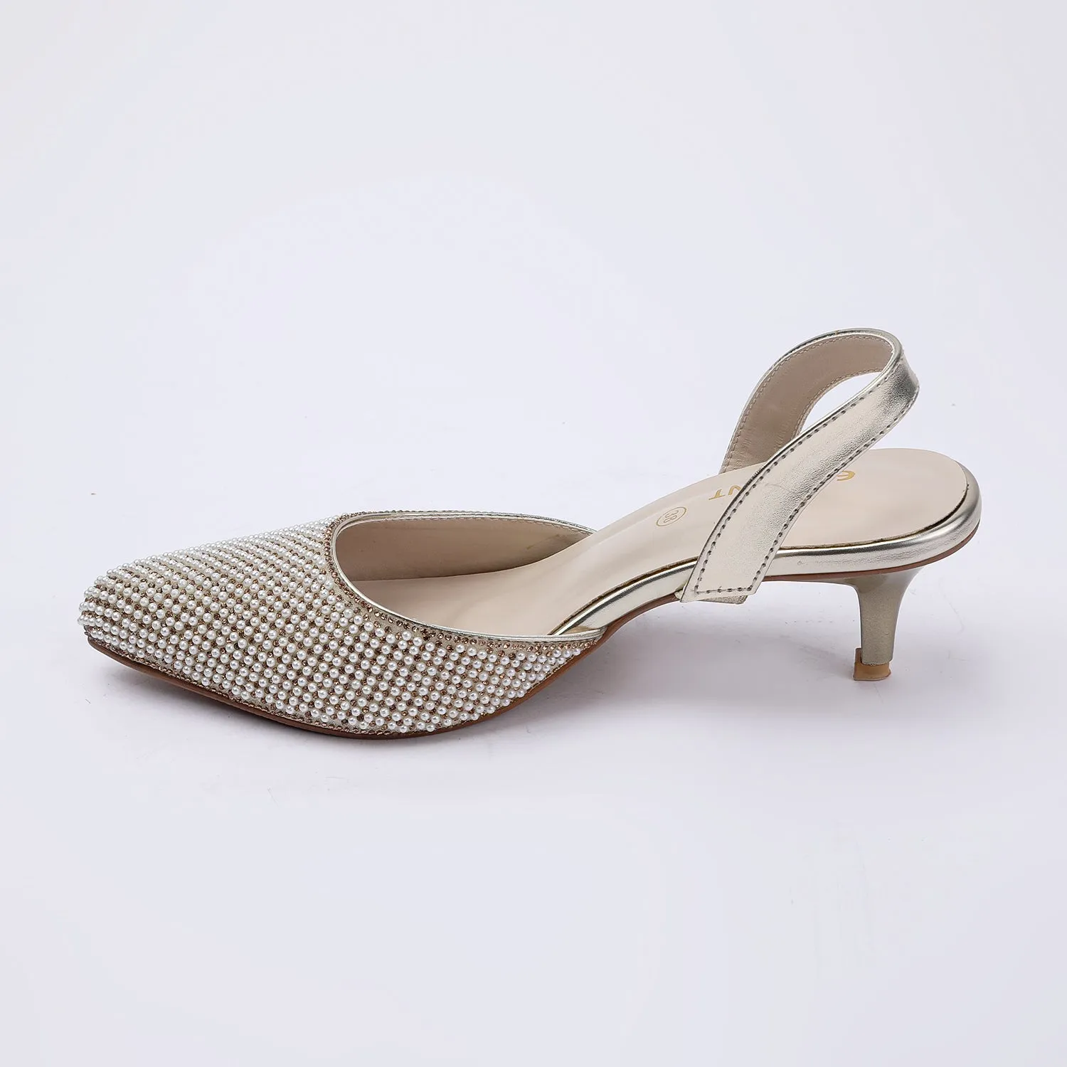 Eminent Women's Heel Banto Sandal - Golden