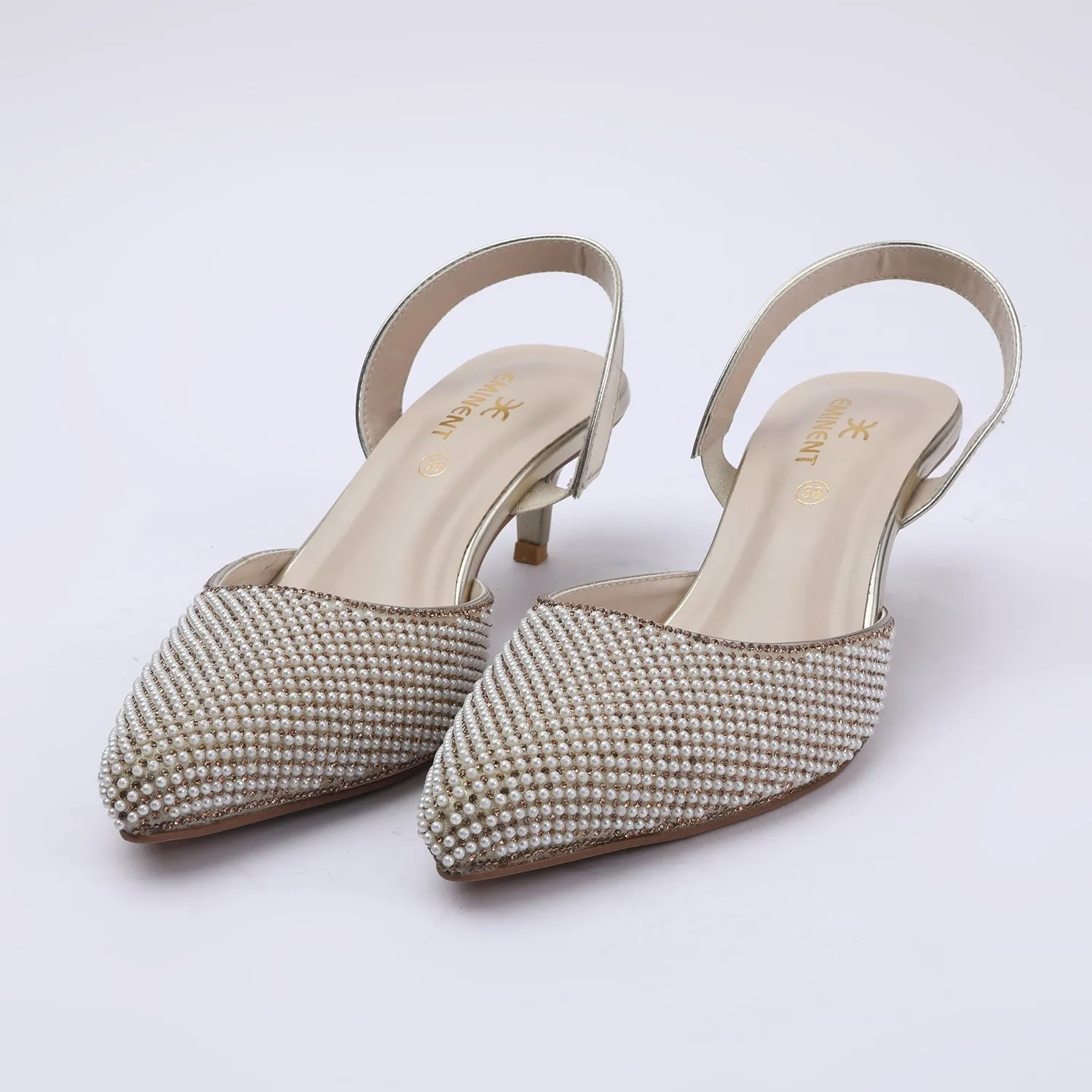 Eminent Women's Heel Banto Sandal - Golden