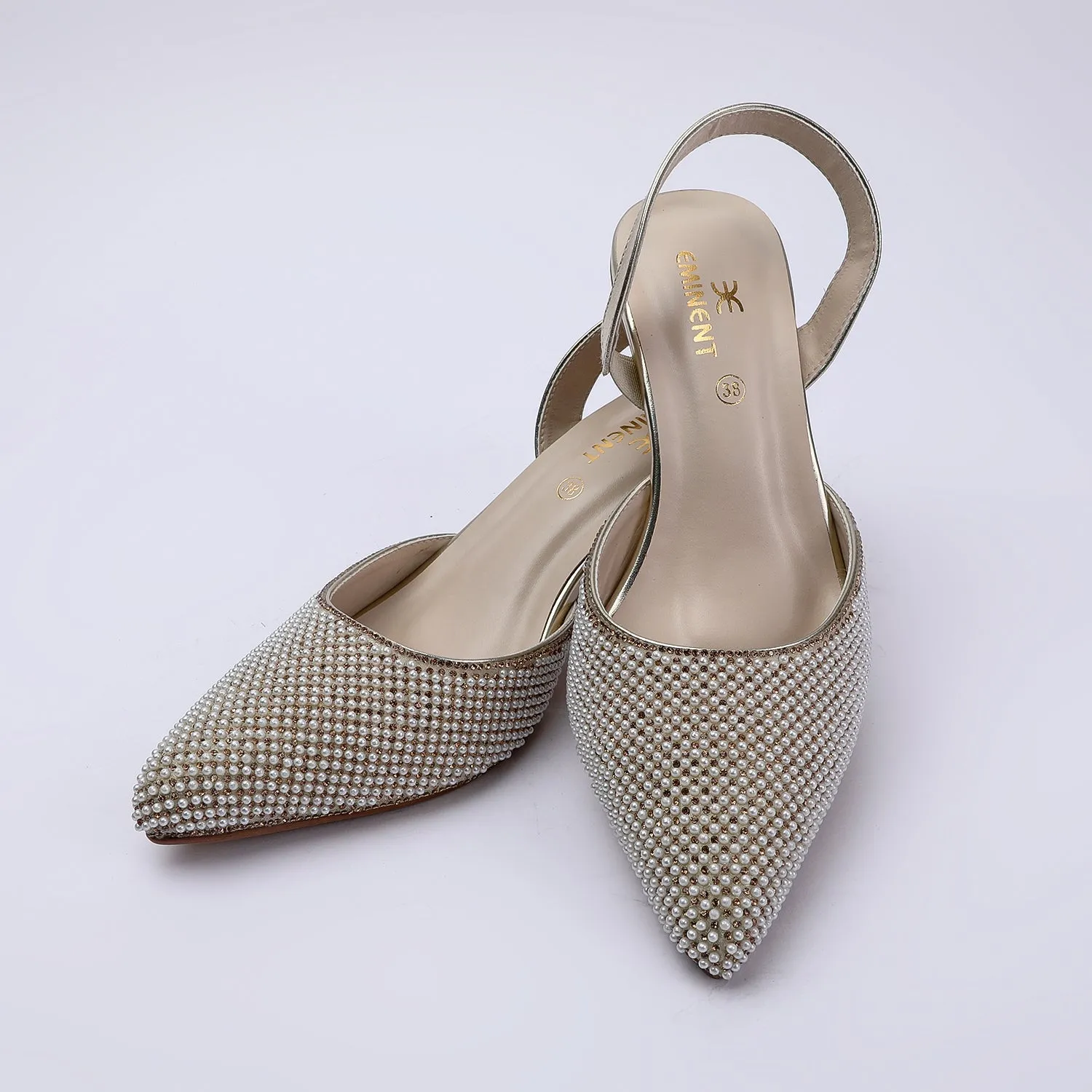 Eminent Women's Heel Banto Sandal - Golden