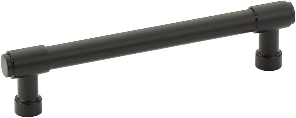 Emtek Jasper Pull Available in 7 Sizes in 6 Finishes - 86688US19 - (Center to Center 5", Flat Black - US19)
