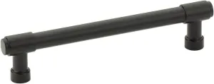 Emtek Jasper Pull Available in 7 Sizes in 6 Finishes - 86688US19 - (Center to Center 5", Flat Black - US19)