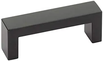 Emtek Keaton Pull, 6" Center-to-Center, Flat Black
